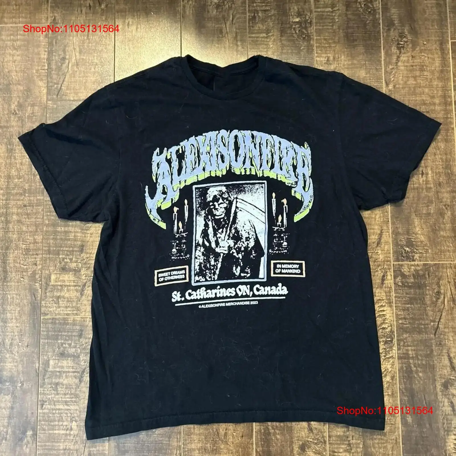 Mens Fashion Black Shirt - تي شيرت Alexisonfire Band للحفلات الموسيقية