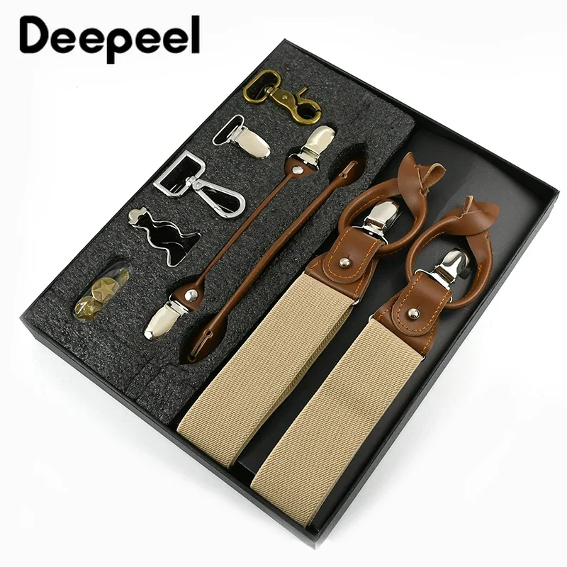 Suspenders Clip Men - Deepeel 1 مجموعة 3.5*125 سنتيمتر رجال