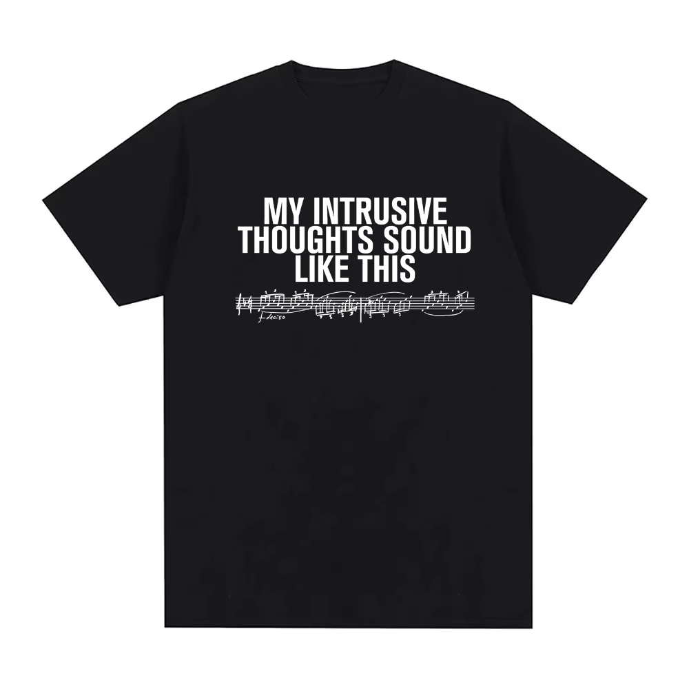 Men'S Fashion Websites - تي شيرت INTRUSIVE THOUGHTS BABY TEE