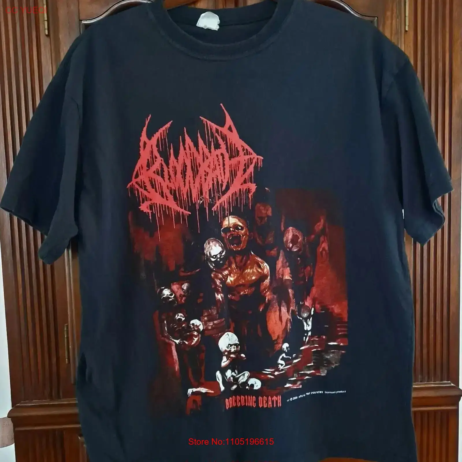 Mens Fashion Black Shirt - BLOODBATH تربية الموت تي شيرت أسود