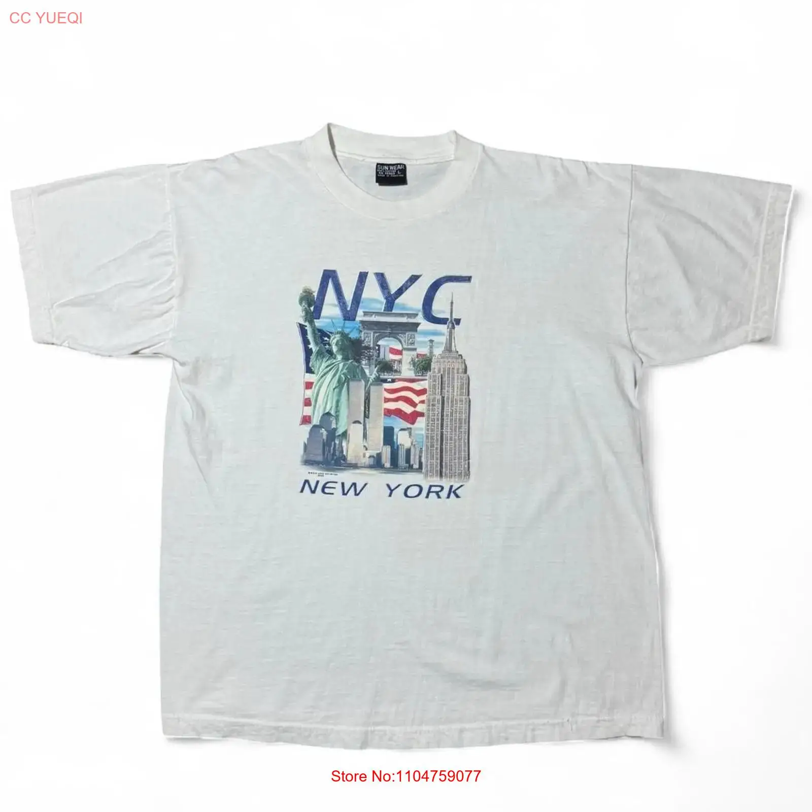 York Men'S Fashion - تي شيرت تذكاري لنيويورك بتصميم أبراج