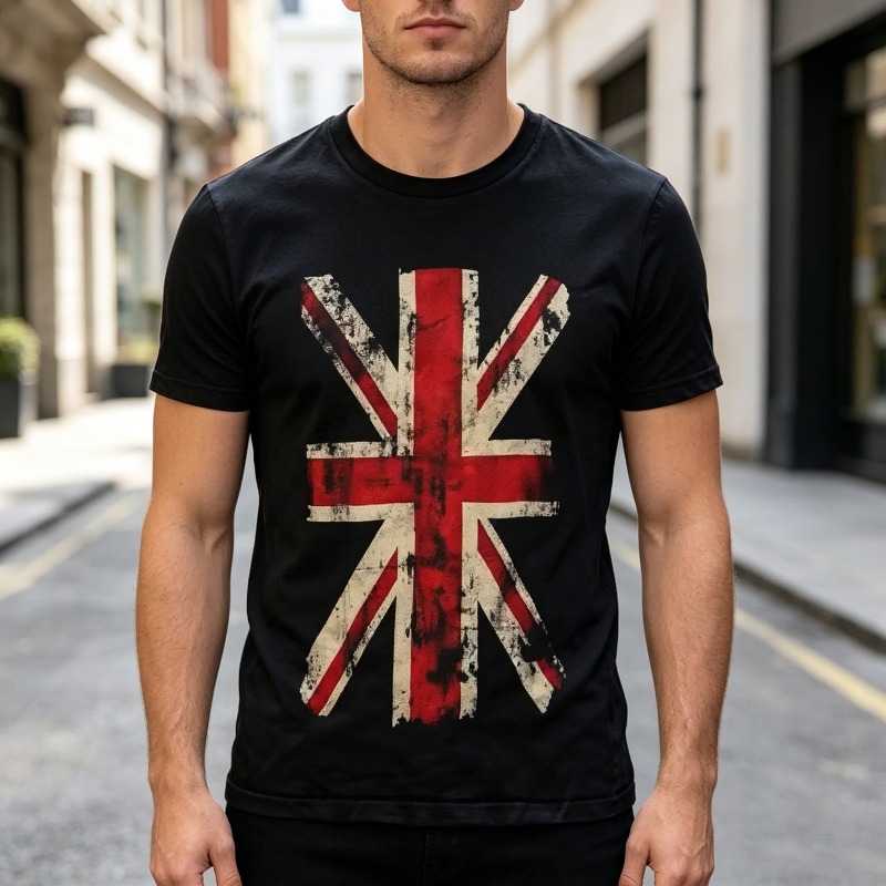 تي شيرت برسومات علم الاتحاد ال - مراجعة Men'S Fashion Uk وسعره