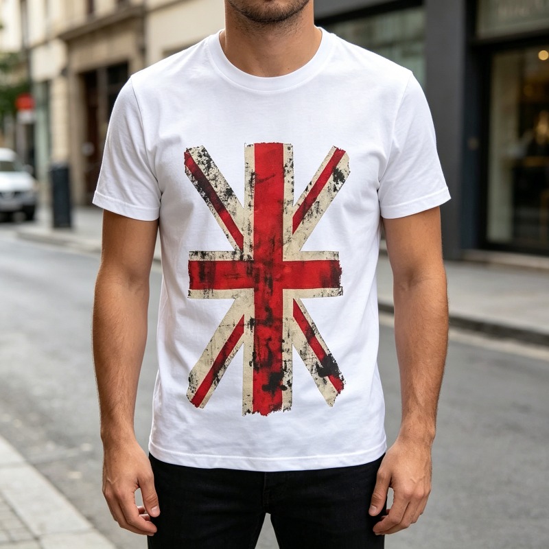 تي شيرت برسومات علم الاتحاد ال - مراجعة Men'S Fashion Uk وسعره