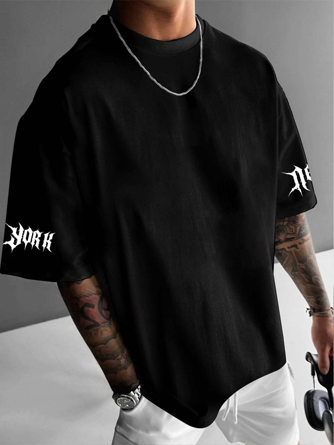 تي شيرت رجالي بأكمام قصيرة على - مراجعة York Men'S Fashion وسعره