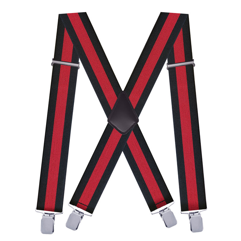 حمالات رجالية مخططة مقاس X ظهر - مراجعة Suspenders Clip Men وسعره