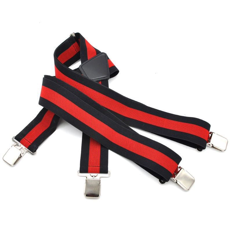 حمالات رجالية مخططة مقاس X ظهر - مراجعة Suspenders Clip Men وسعره