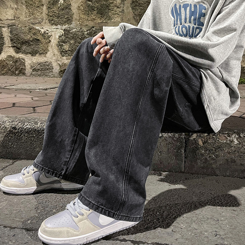 جينز فضفاض للرجال على الموضة ا - مراجعة Men'S Fashion Grey Jeans وسعره