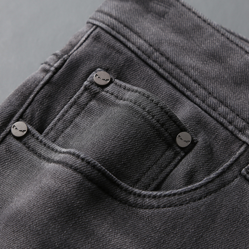 جينز رجالي ماركة عصرية جديدة ل - مراجعة Men'S Fashion Grey Jeans وسعره