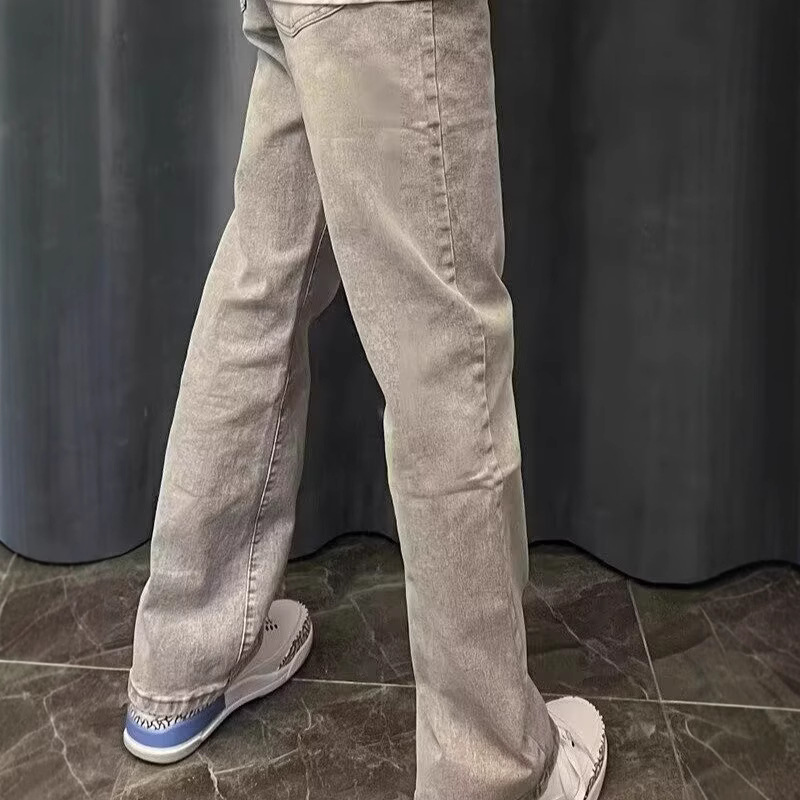 الأمريكية خمر موضة جديدة للرجا - مراجعة Men'S Fashion Grey Jeans وسعره