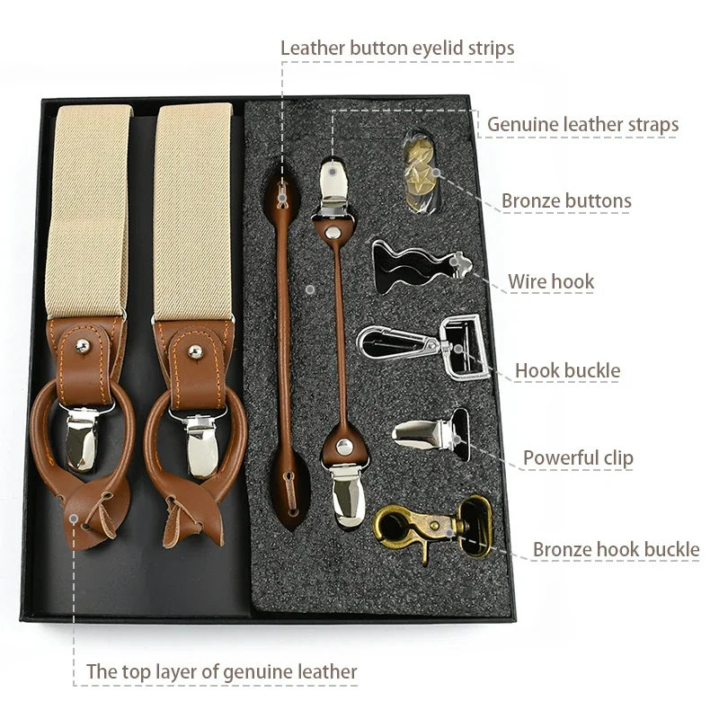 Deepeel 1 مجموعة 3.5*125 سنتيم - مراجعة Suspenders Clip Men وسعره