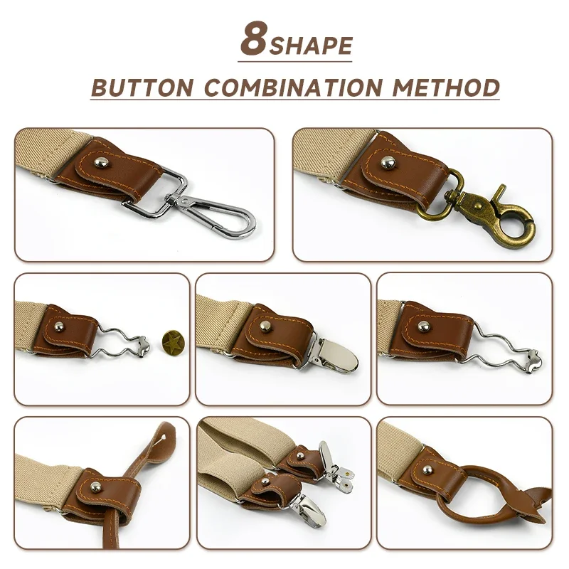 Deepeel 1 مجموعة 3.5*125 سنتيم - مراجعة Suspenders Clip Men وسعره