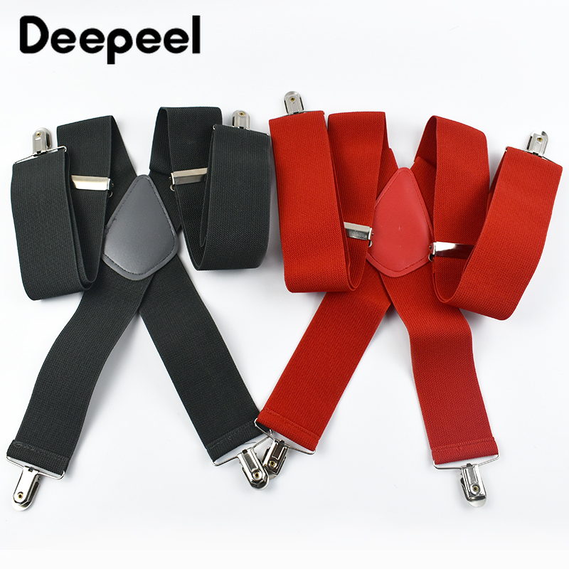 Deepeel موضة 5 سنتيمتر واسعة ا - مراجعة Suspenders Clip Men وسعره