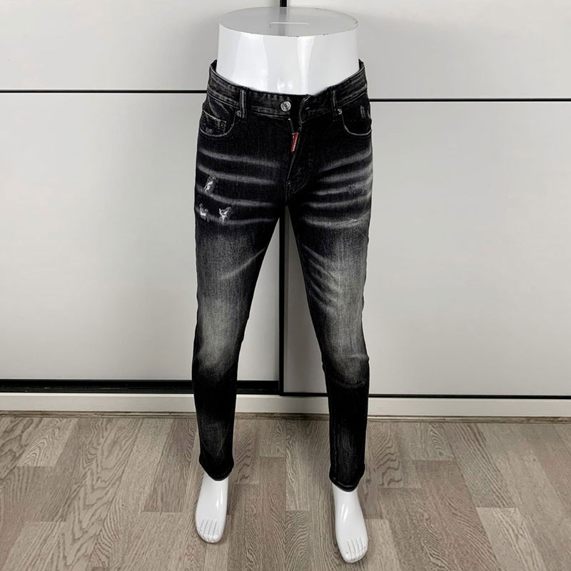 شارع أزياء الرجال ضيق أسود رما - مراجعة Men'S Fashion Grey Jeans وسعره