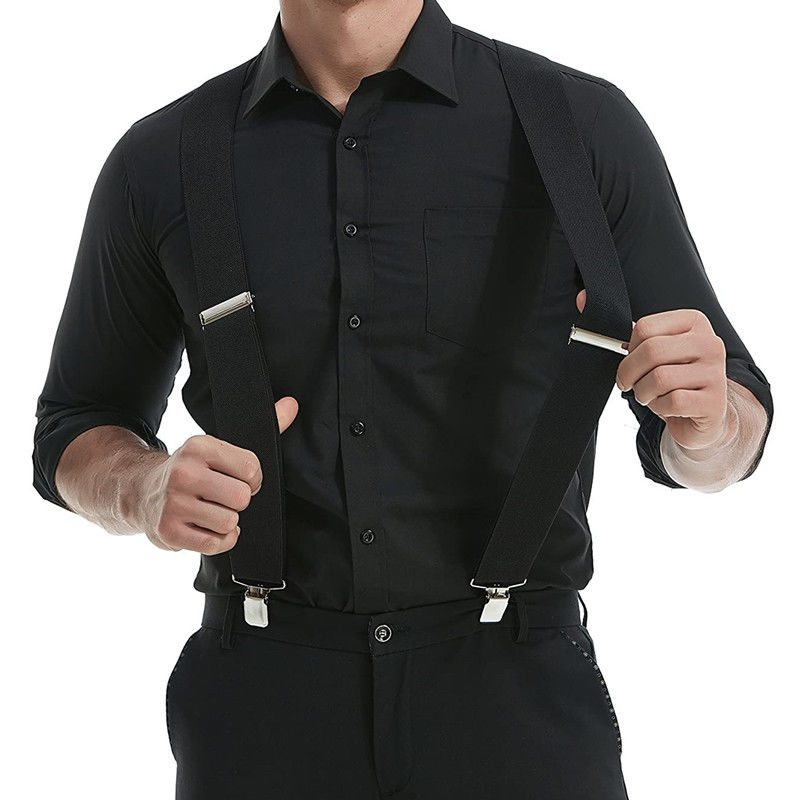 حمالات كبيرة الحجم شديدة التحم - مراجعة Suspenders Clip Men وسعره