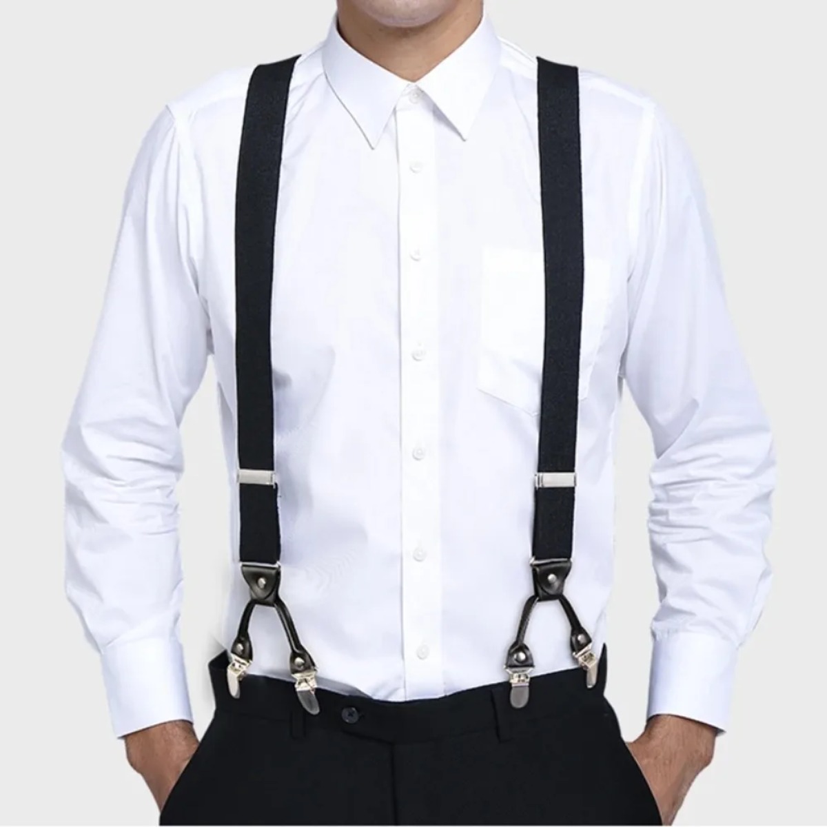 حمالات بنطلون رجالية عصرية شدي - مراجعة Suspenders Clip Men وسعره