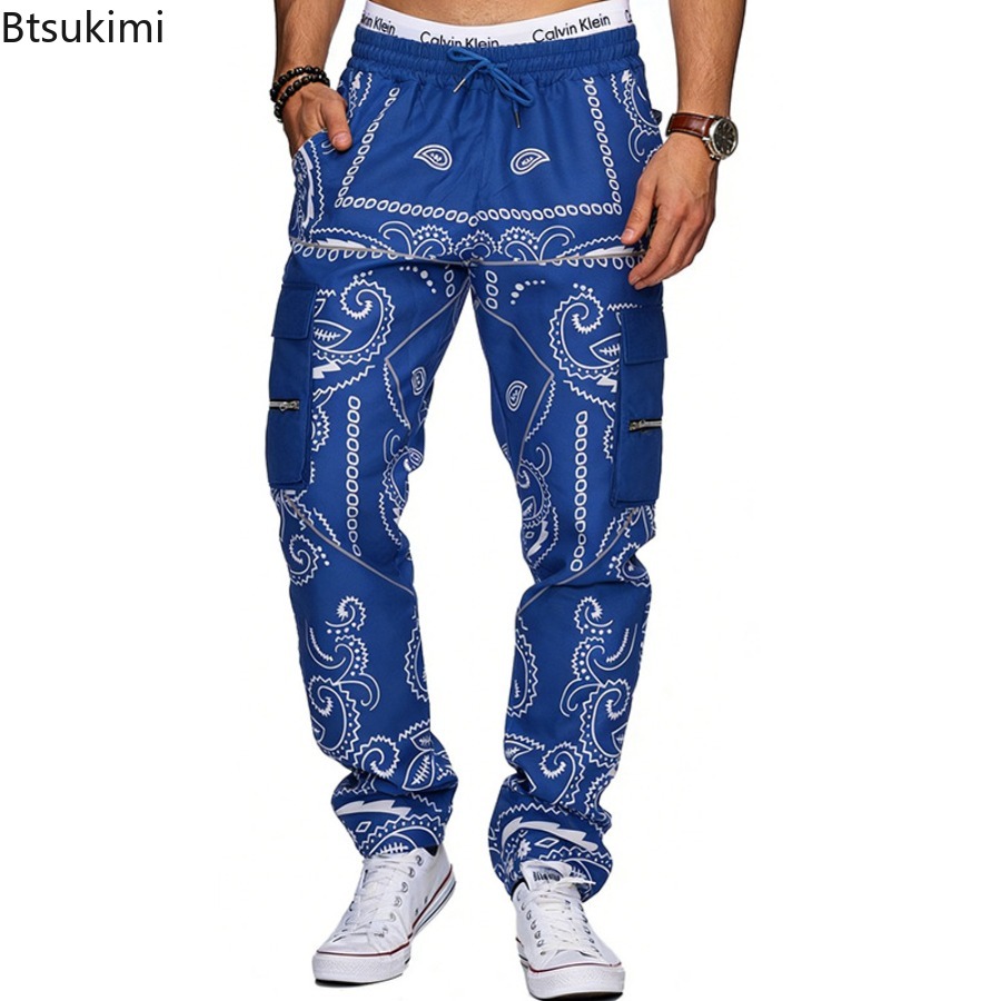 بنطلون كارجو رجالي فضفاض مطبوع - مراجعة Mens Fashion Trend 2026 وسعره