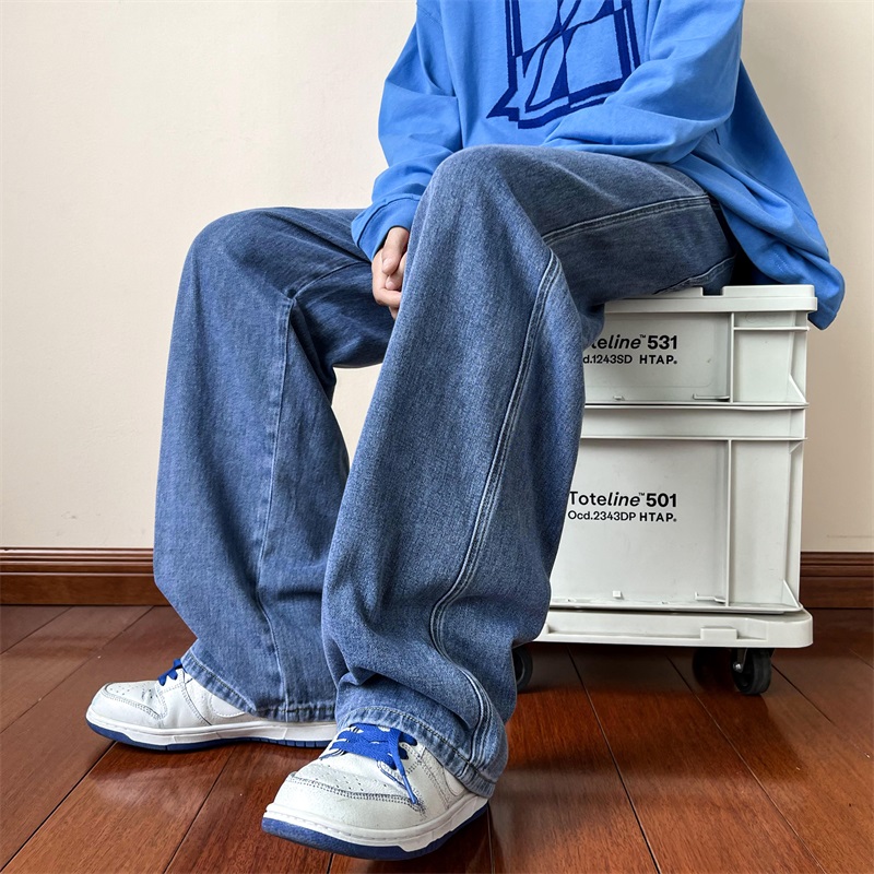 جديد الكورية أزياء الرجال الجي - مراجعة Men'S Fashion Grey Jeans وسعره
