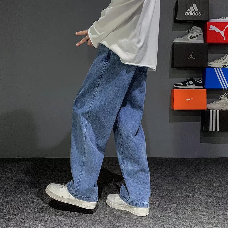 جديد الكورية أزياء الرجال الجي - مراجعة Men'S Fashion Grey Jeans وسعره