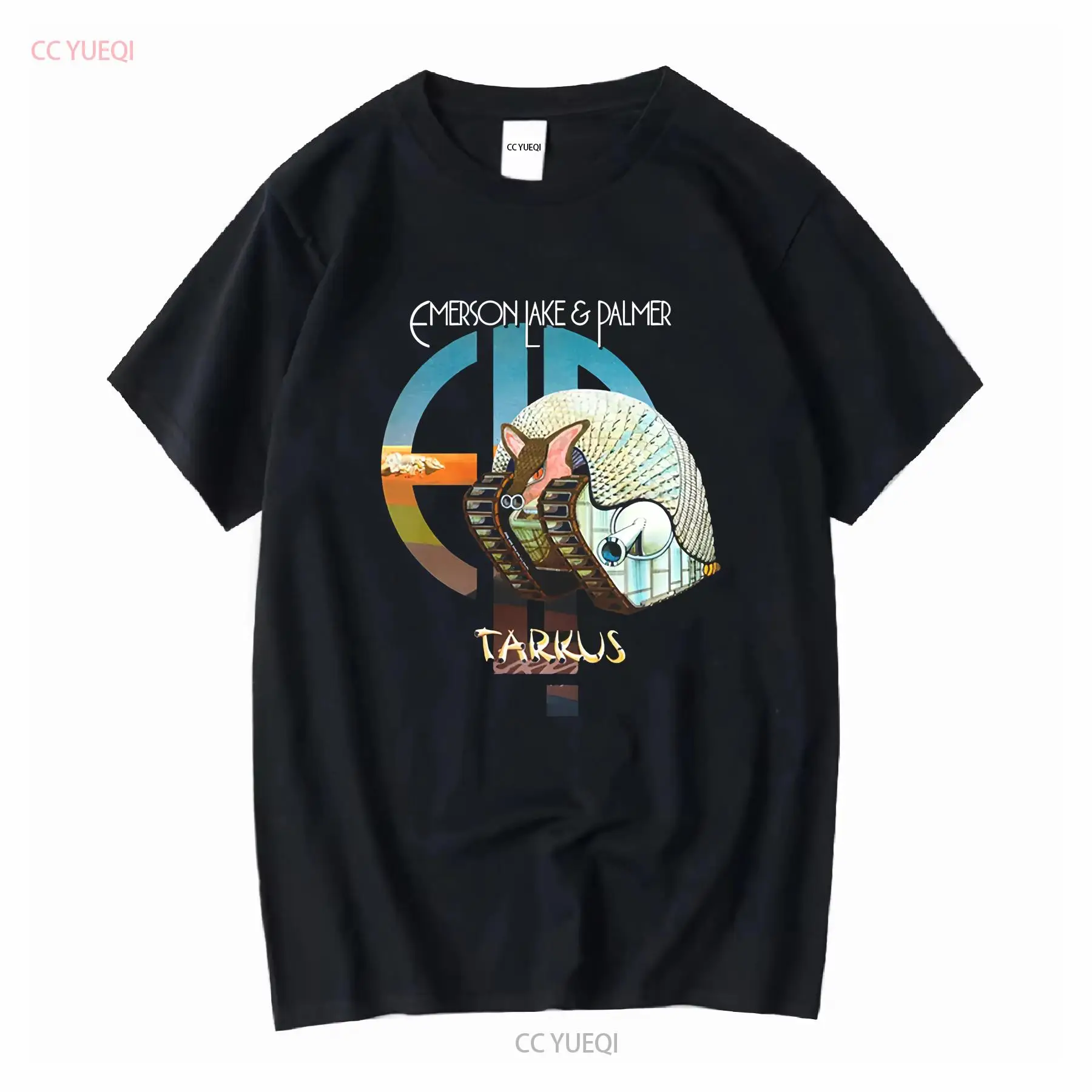 تي شيرت Tarkus ELP Emerson Lak - مراجعة Mens Fashion Black Shirt وسعره