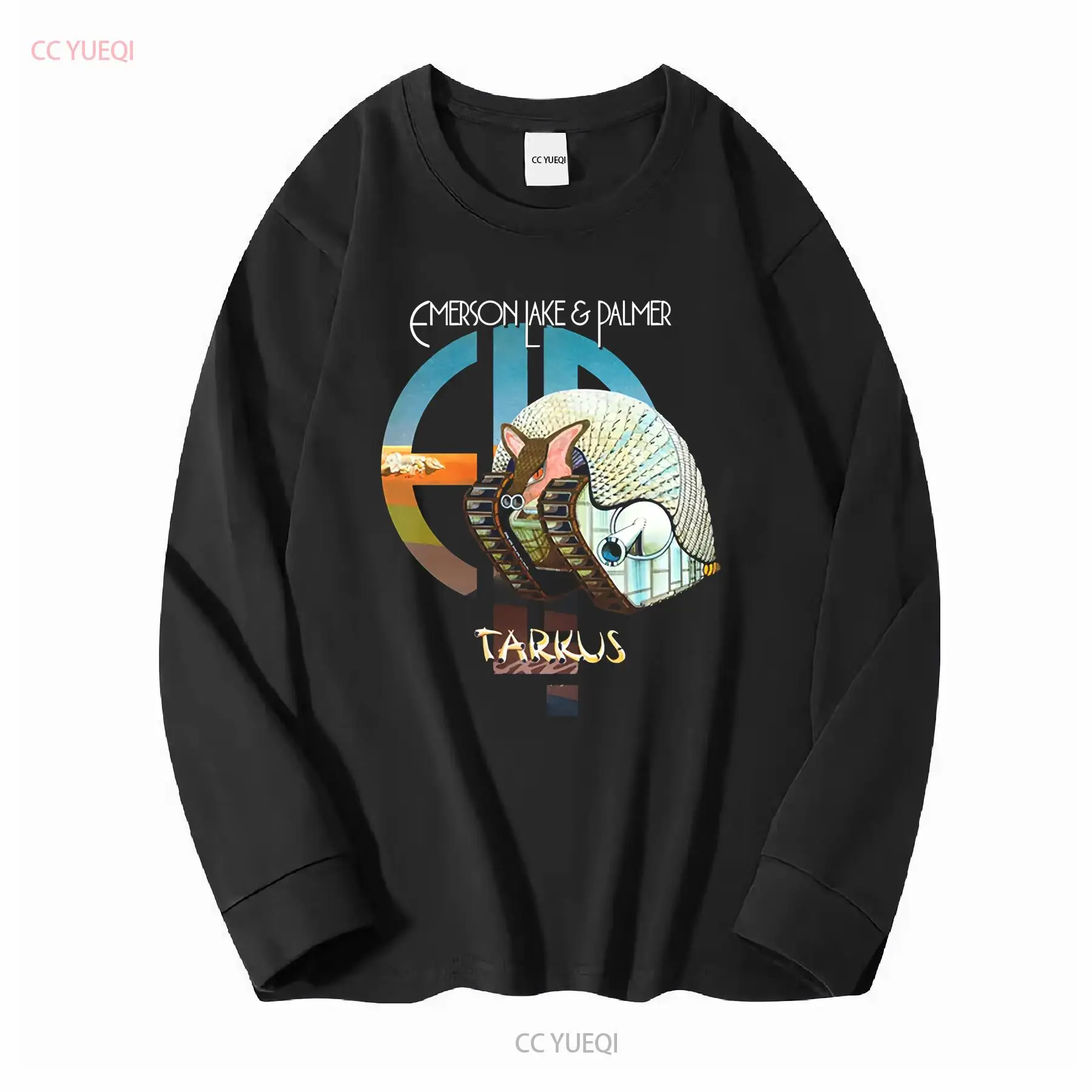 تي شيرت Tarkus ELP Emerson Lak - مراجعة Mens Fashion Black Shirt وسعره