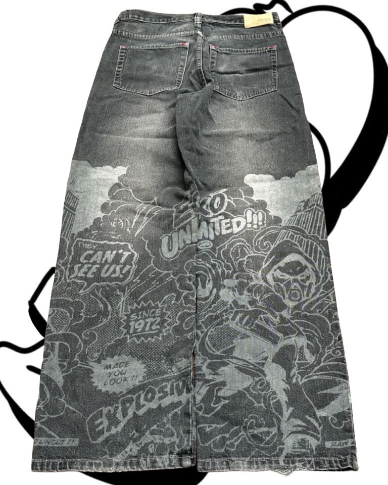 جينز أمريكي عصري مطبوع، بنطلون - مراجعة Men'S Fashion Grey Jeans وسعره