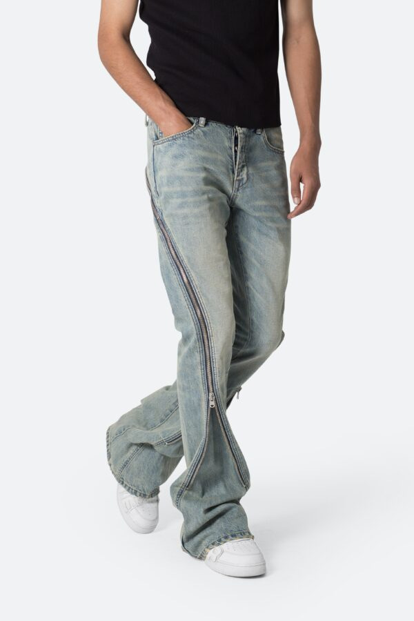بنطلون جينز رجالي جديد أوروبي  - مراجعة Men'S Fashion Grey Jeans وسعره