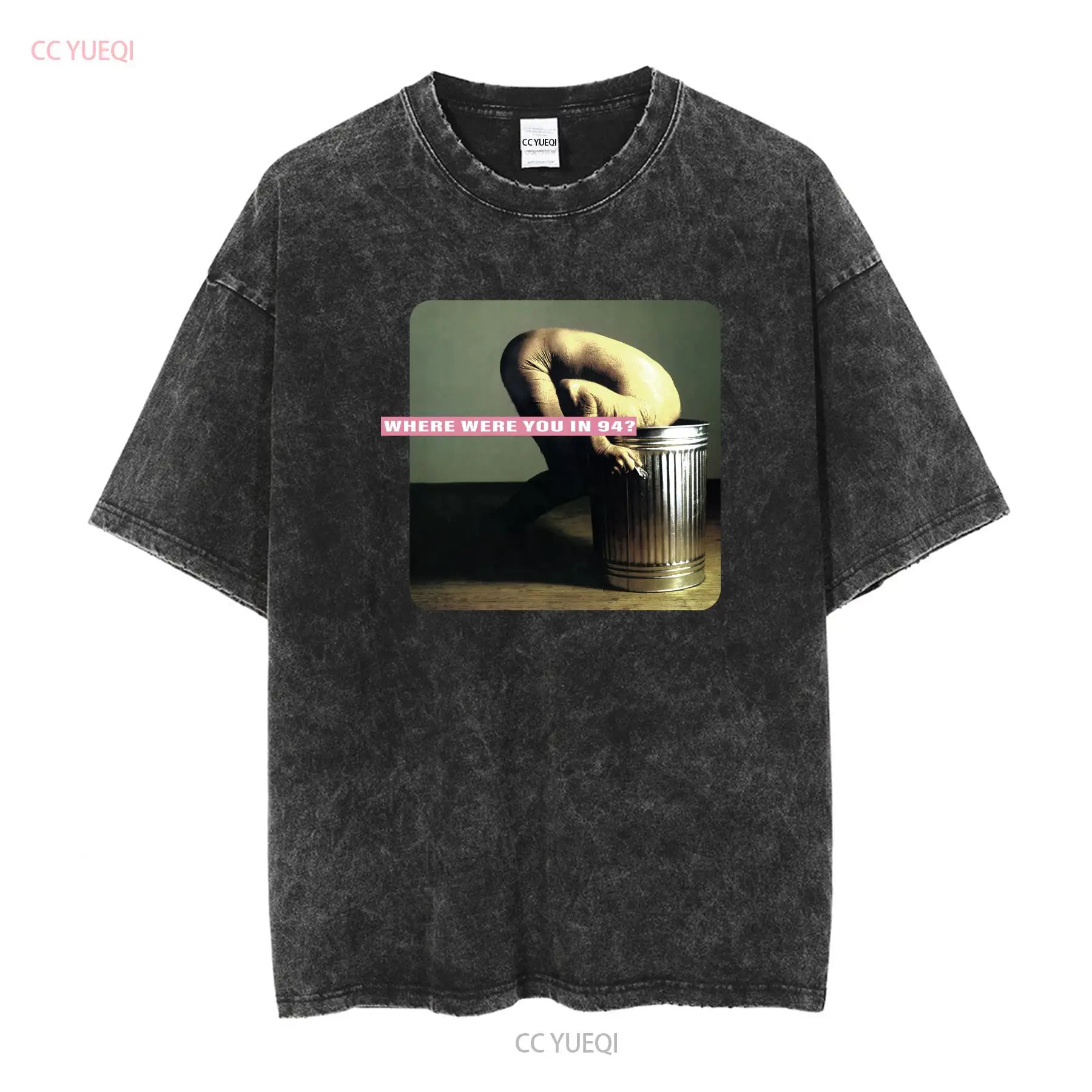 Vtg العلاج الفرقة Troublegum ا - مراجعة Mens Fashion Black Shirt وسعره
