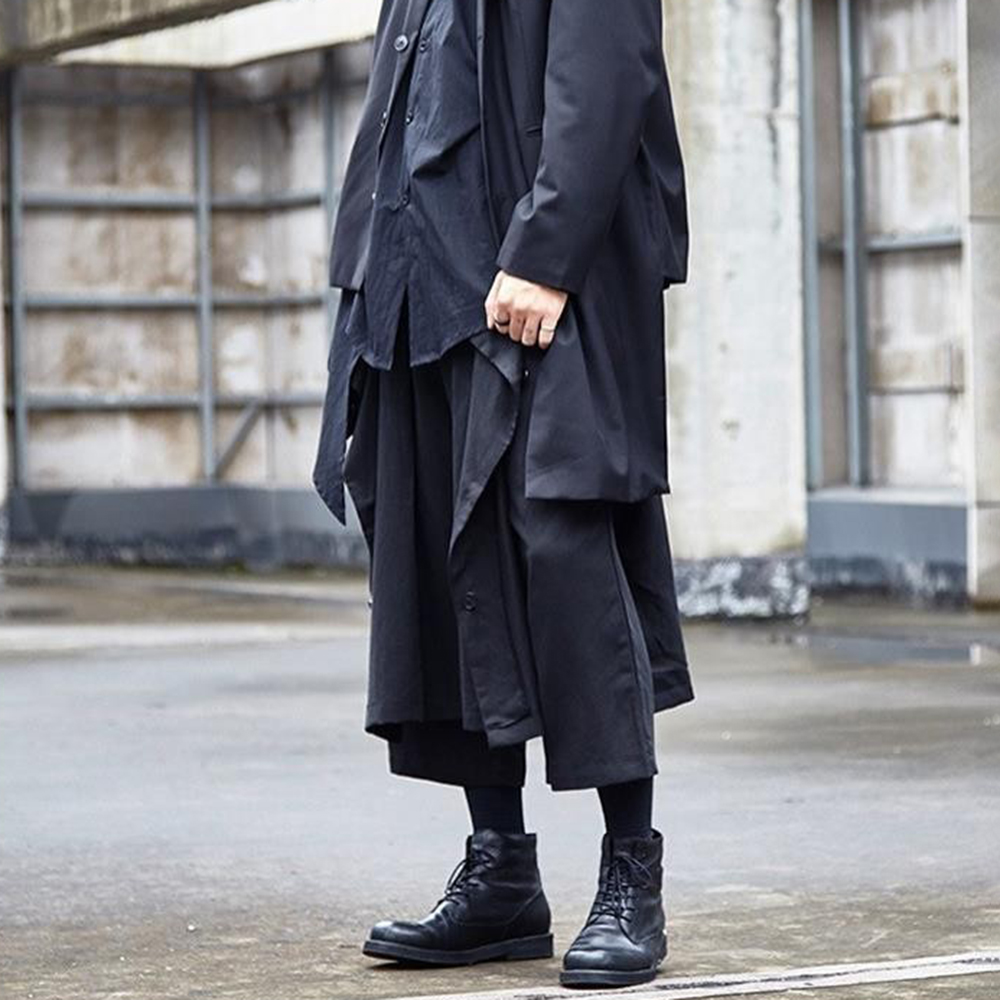 بنطلون قوطي داكن Y2K بأزرار جا - مراجعة Mens Fashion Trend 2026 وسعره
