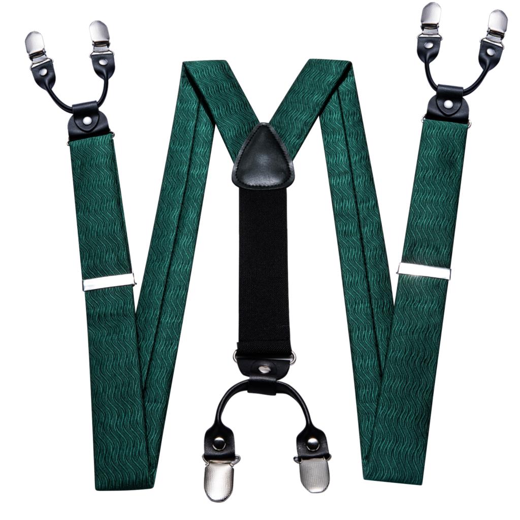 طقم ربطة عنق ومشبك أكمام وربطة - مراجعة Suspenders Clip Men وسعره