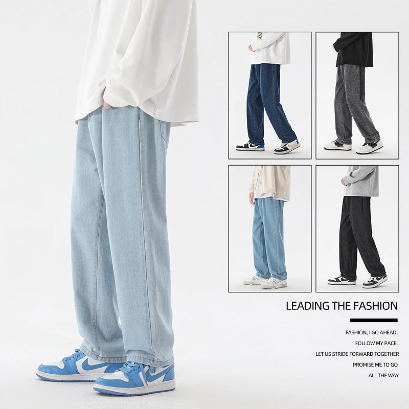 جديد الكورية أزياء الرجال عارض - مراجعة Men'S Fashion Grey Jeans وسعره