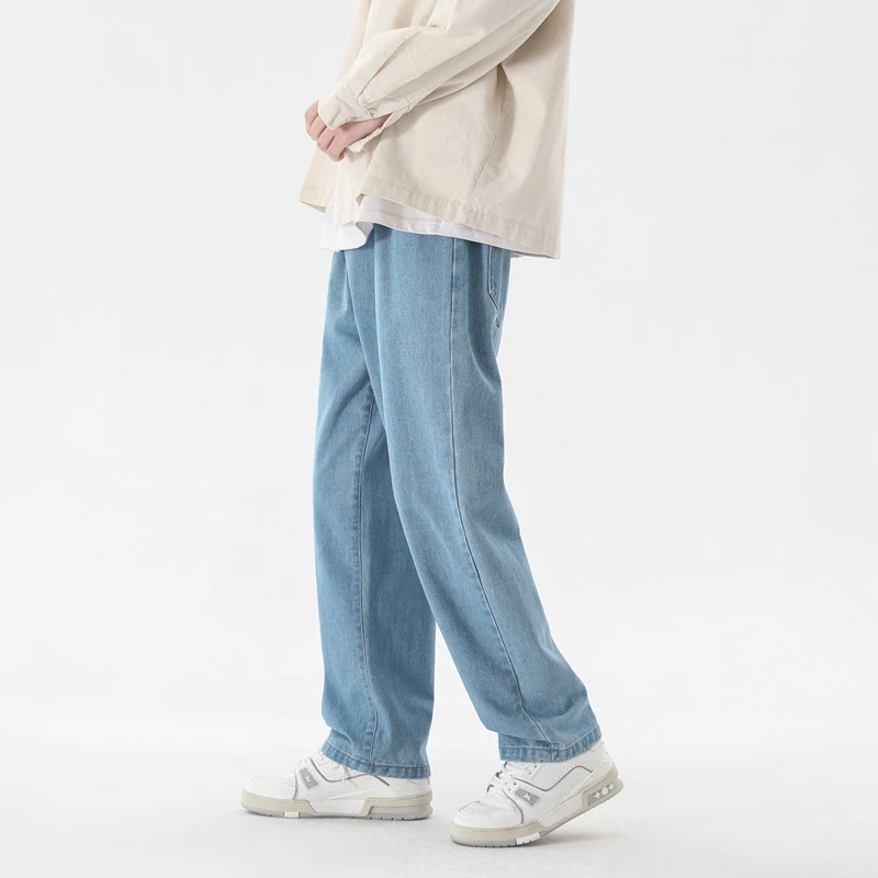 جديد الكورية أزياء الرجال عارض - مراجعة Men'S Fashion Grey Jeans وسعره